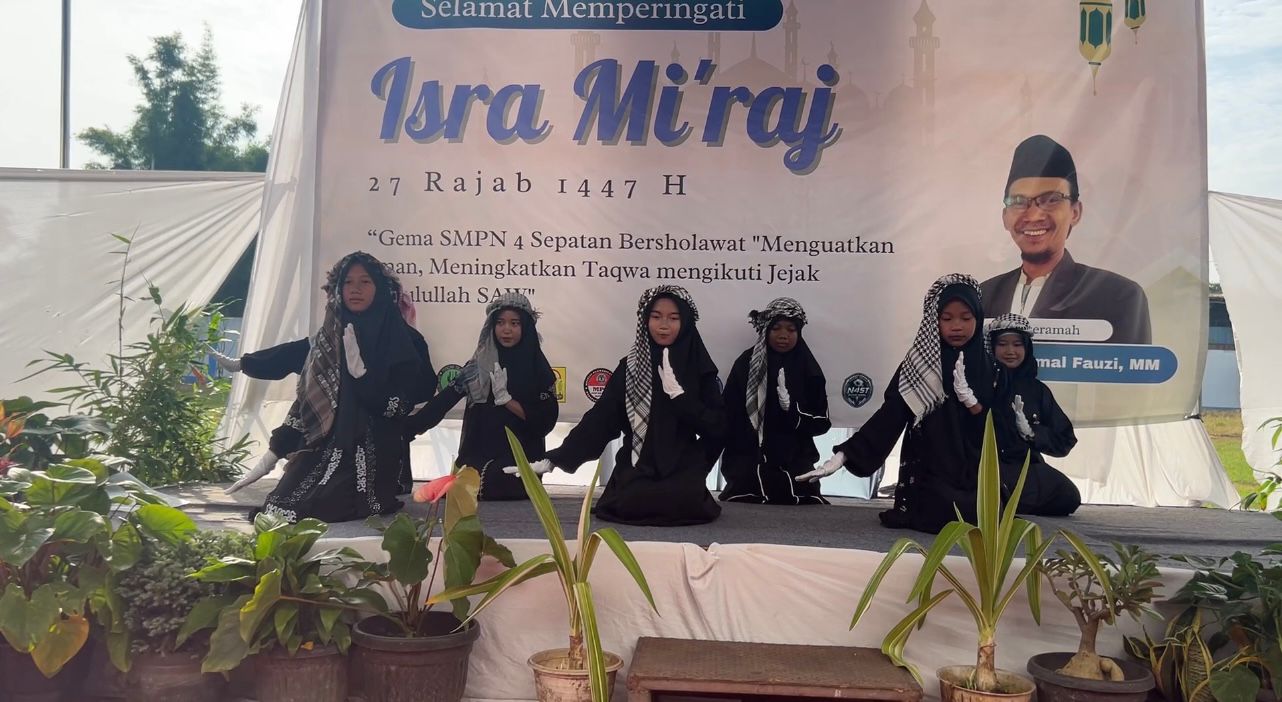 SMPN 4 Sepatan Gelar Peringatan Isra Mi’raj, Siswa Antusias Sambut Bulan Suci Ramadhan 1 IMG 20260212 WA0035 Klik Pantura
